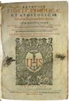 SUÁREZ, FRANCISCO, S.J. Defensio fidei catholicae et apostolicae adversus Anglicanae sectae errores.  1613